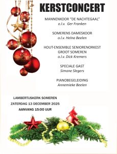 Uitnodiging Kerstconcert 2025